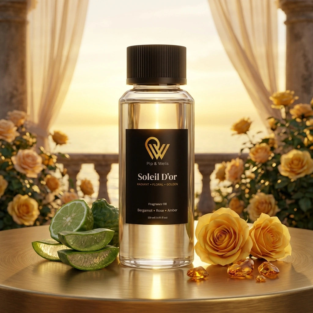 Pip & Wells Soleil D'or fragrance oil with limes and yellow roses